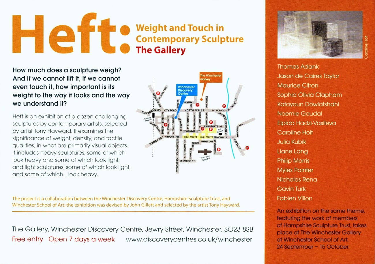Heft: Weight and Touch in Contemporary Sculpture (3)
