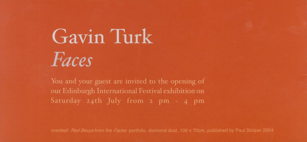 Gavin Turk: Faces Edinburgh (3)