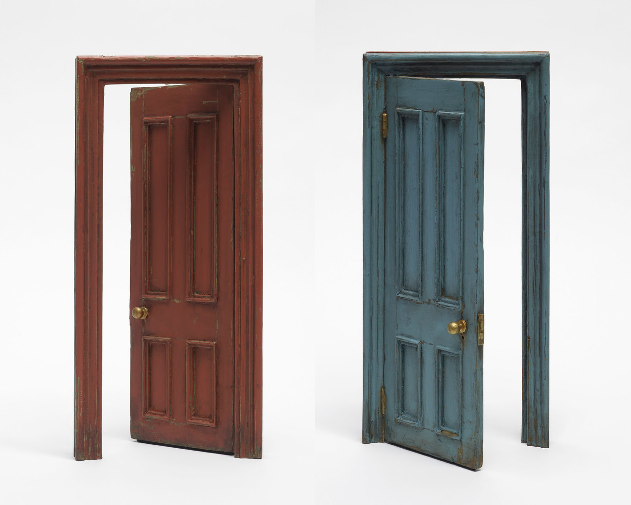 Small Door (Terracotta & Blue)