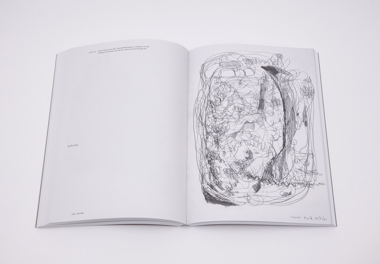 Photograph of the book Cave Drawings by Gavin Turk