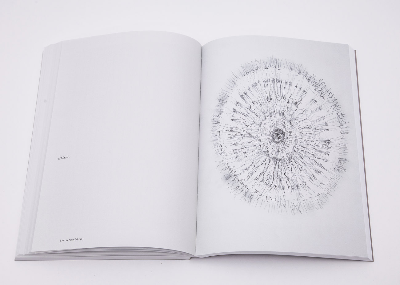 Photograph of the book Cave Drawings by Gavin Turk