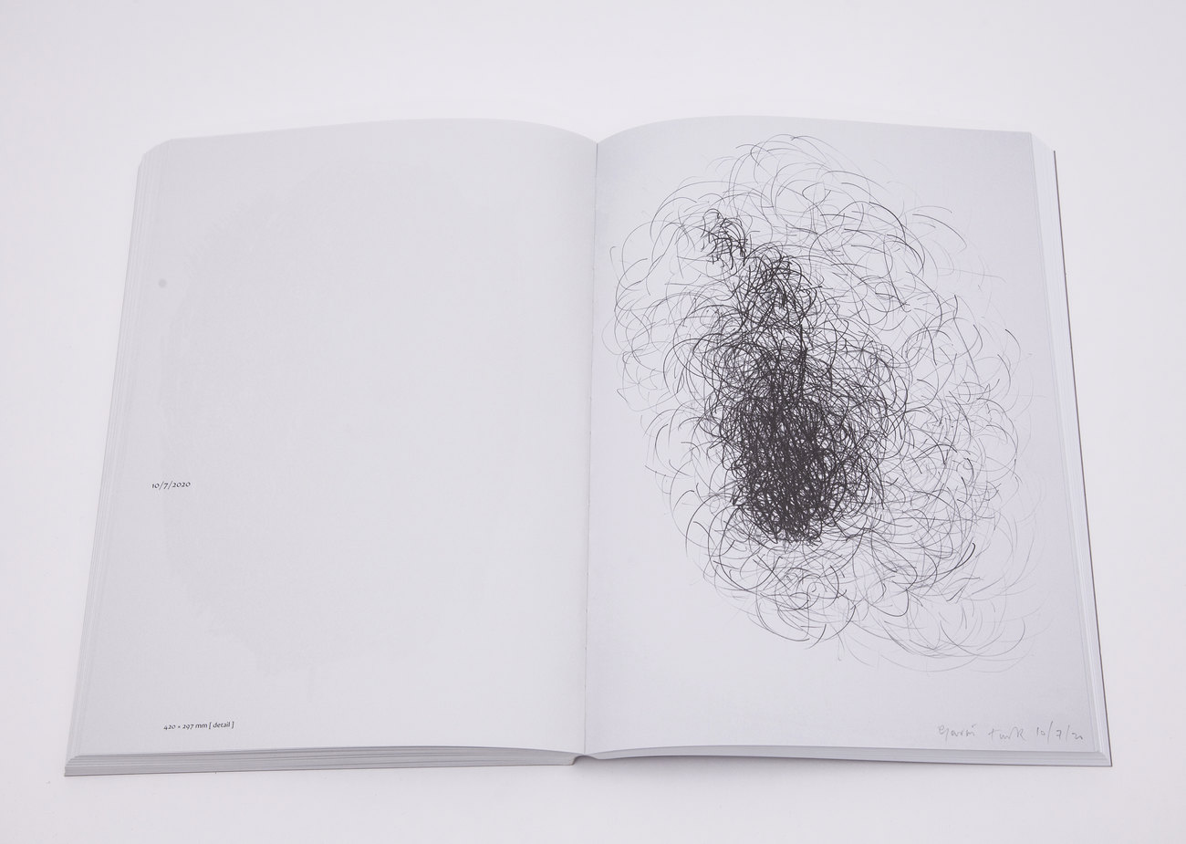 Photograph of the book Cave Drawings by Gavin Turk