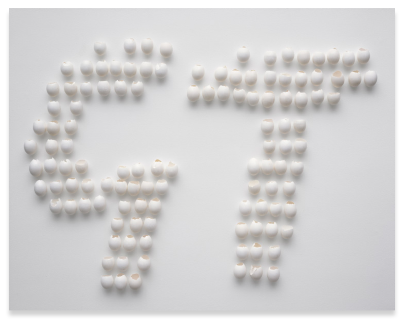 Image shows Gavin Turk's artwork G.T.E.G.G