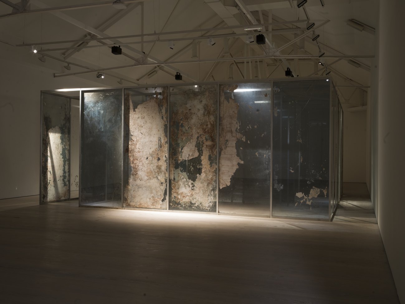 photo of artwork of distressed Mirror maze by Gavin Turk