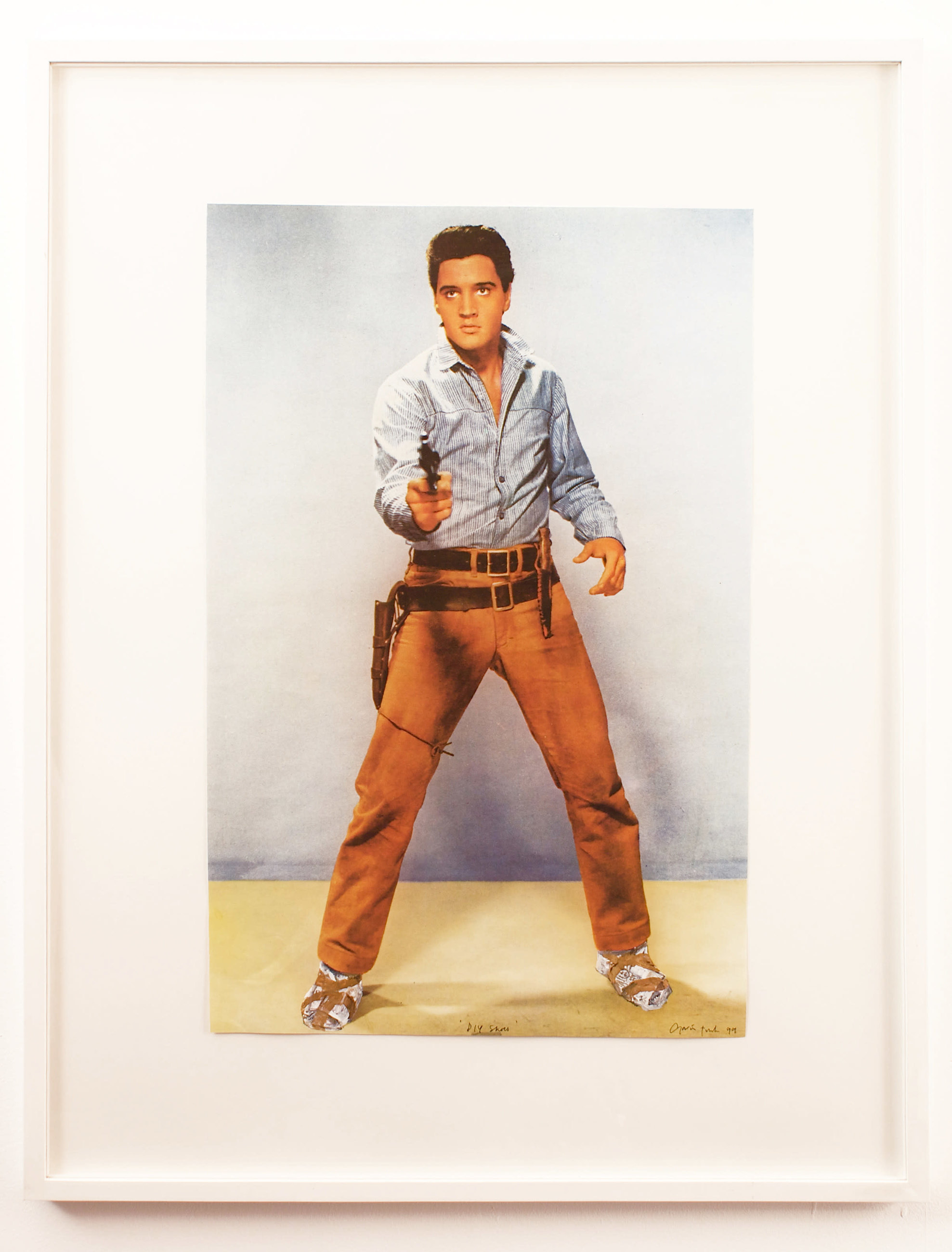 Gavin Turk: DIY Shoes (Elvis in Newspaper Shoes)